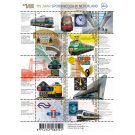 Postzegels tonen 175 jaar spoorwegen in Nederland