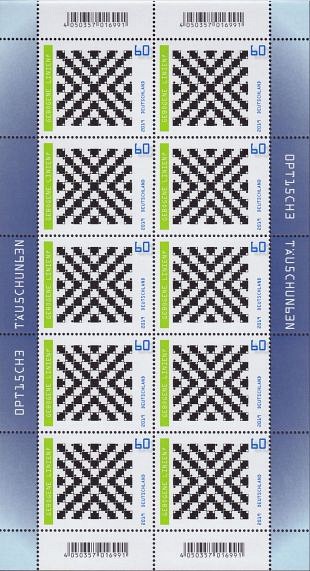 Duitse Post presenteerde de uitgave van illusiepostzegels