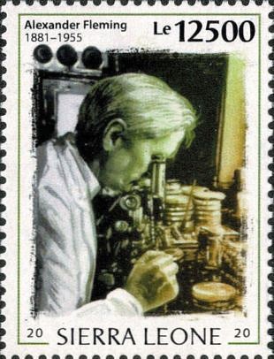 Filatelistische aandacht voor: Alexander Fleming (8)