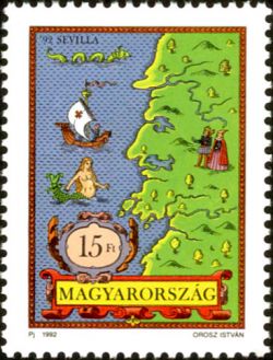 Columbus postzegels Hongarije 1992 