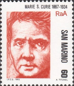 Filatelistische aandacht voor: Pierre en Marie Curie (16)