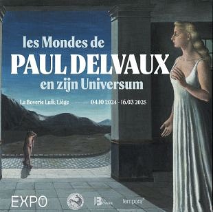 Kunst van Paul Delvaux te zien in het museum La Boverie Luik
