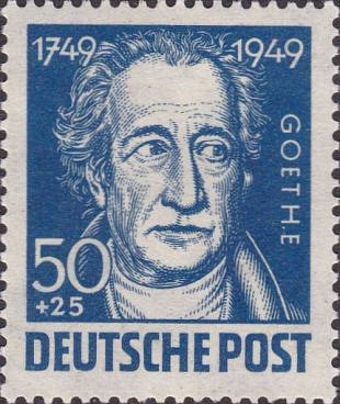 Filatelistische aandacht voor: Johann Wolfgang von Goethe (7)
