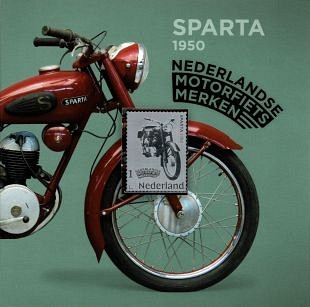 Juweeltjes van Nederlandse motorfietsen op postzegels