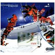 Finse wintersport op 3D postzegels