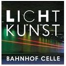 Een kleurrijk lichtspel in het treinstation van Celle