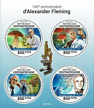 Filatelistische aandacht voor: Alexander Fleming (35)