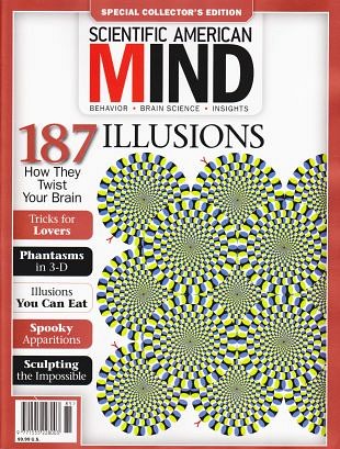 Verzamelblad van Scientific American Mind met illusies