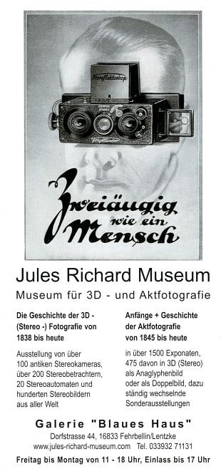 Jules Richard Museum biedt haar 3D-foto’s te koop aan
