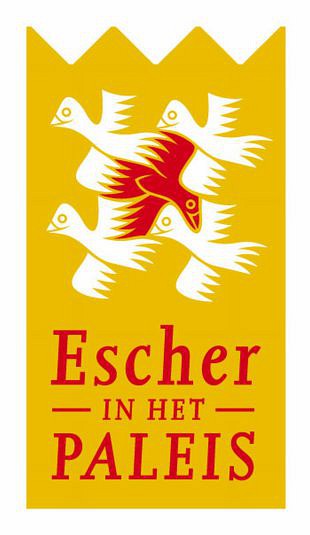 Escher in Het Paleis kijkt in de spiegel van M.C. Escher